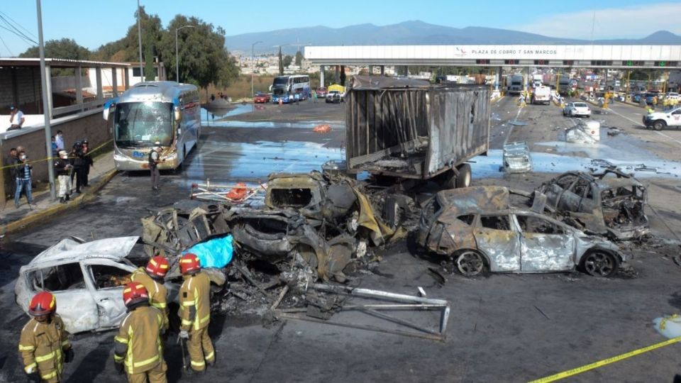 El accidente ocurrió a la altura de la caseta de cobro de San Marcos Hixtonco, en los límites con el municipio de Chalco. FOTO: Cuartoscuro