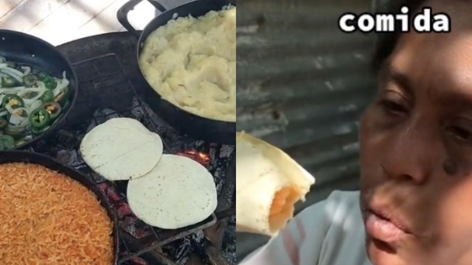 Mujer se hace viral por hacer una comida económica. FOTO: Especial