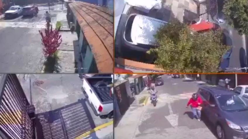 Persiguen a mujer hasta su casa para robarle el dinero que sacó del banco: VIDEO