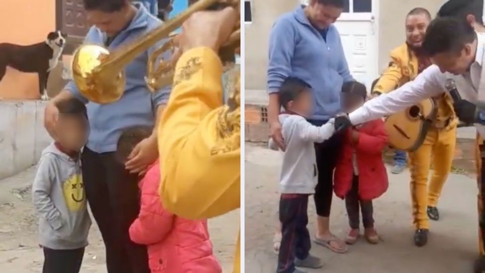 Niño paga con canicas a mariachi para que le llevara serenata a su mamá. Foto: Especial