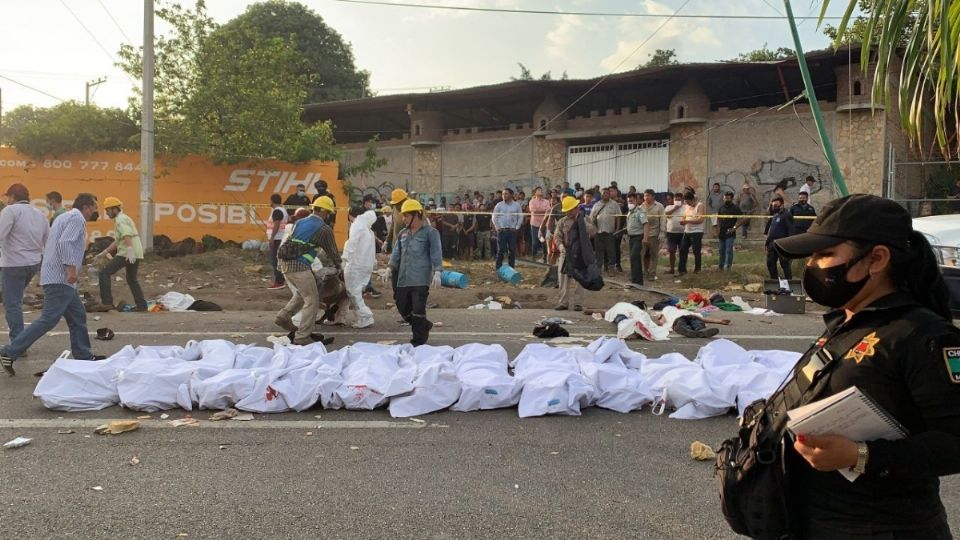 Luis Rodríguez Bucio informó que el tráiler 'no había cruzado ningún puesto de revisión para el rescate de migrantes'. FOTO: Cuartoscuro