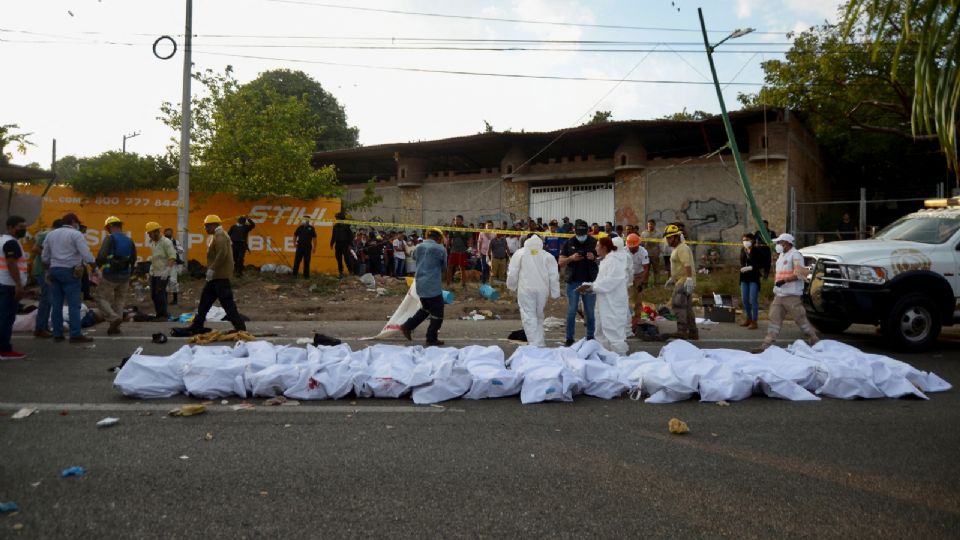 Tragedia en Chiapas, 55 muertos tras volcadura de tráiler (Foto: AFP)