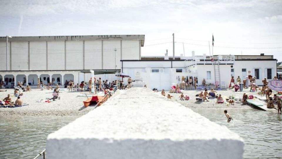 La playa se encuentra en la ciudad de Trieste, en el norte de Italia. Foto: Fabrizio Giraldi