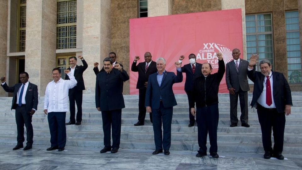 LA HABANA. Miguel Díaz-Canel, Nicolás Maduro, Daniel Ortega y Luis Arce lideraron la reunión. Foto: AP