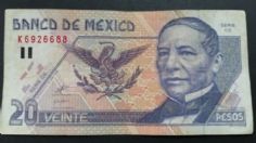 Este viejo billete de 20 pesos puedes venderlo en Internet hasta en 65 MIL