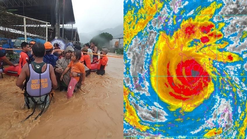 Supertifón Rai toca tierra en Filipinas; miles huyen de sus casas: VIDEOS