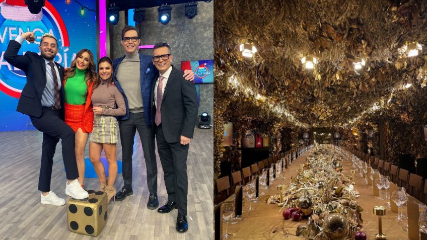 VLA y TV Azteca: Decoración de lujo y acabados únicos, los detalles de su elegante cena de Fin de Año