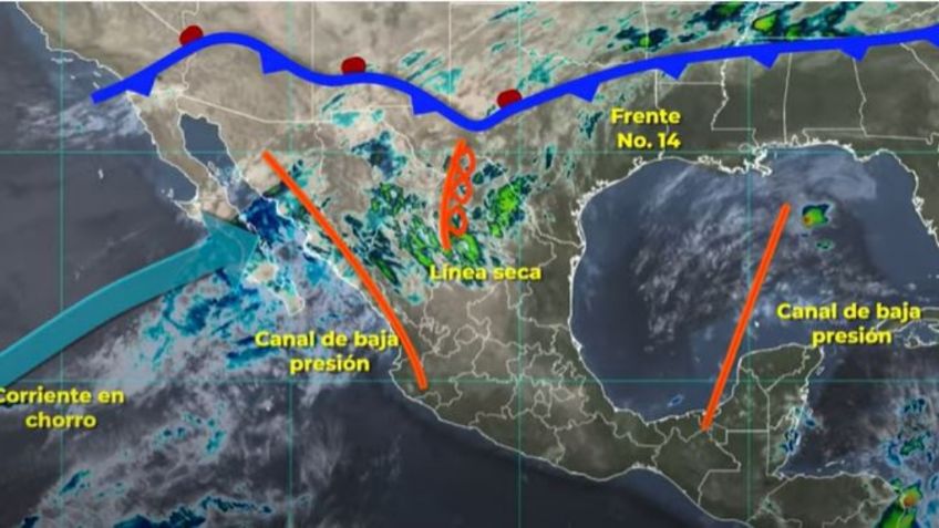 Frente Frío 14: Estos son los estados que tendrán fuertes rachas de viento, lluvias y heladas