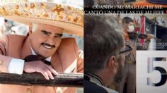 Alejandro Fernández, CONMOVIDO por su mariachi tras la muerte de Vicente Fernández "Me cantó una de mi jefe