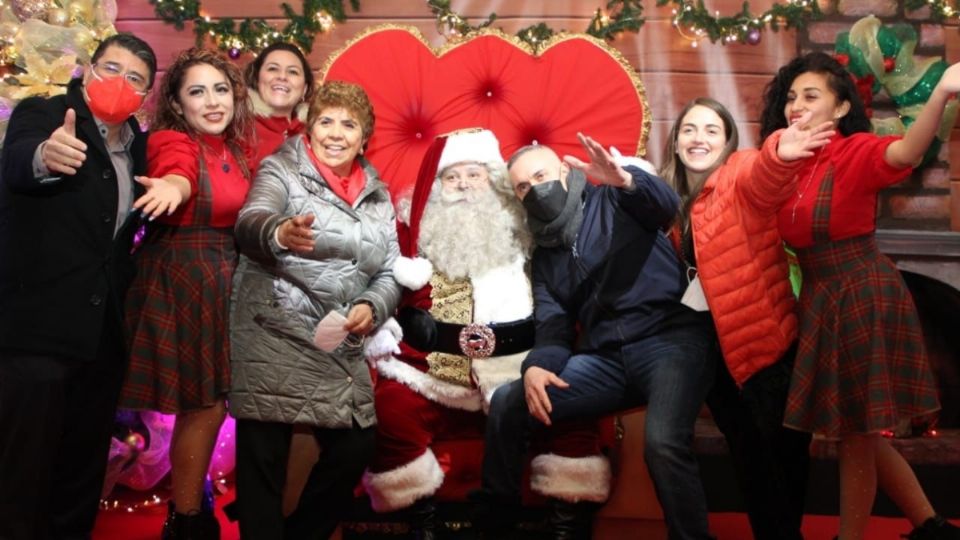 La demarcación invitó a los cuajimalpences a tomarse su foto con Santa Claus. FOTO: ESPECIAL