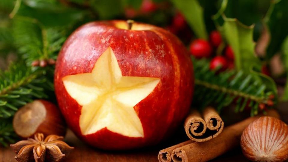 Manzana canela es uno de los olores representativos de Navidad. Especial