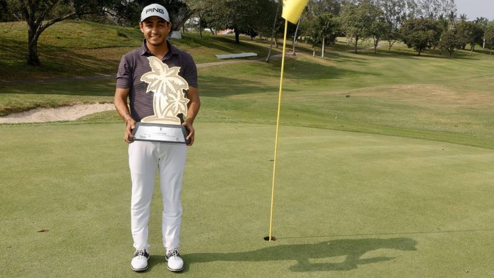 Aarón Terrazas se proclama campeón de la Gira de Golf Profesional en Veracruz (Foto: Especial)