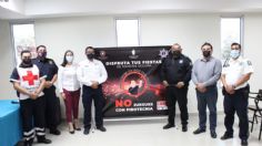 Arrancan campaña de concientización en Mazatlán sobre el uso de pirotecnia