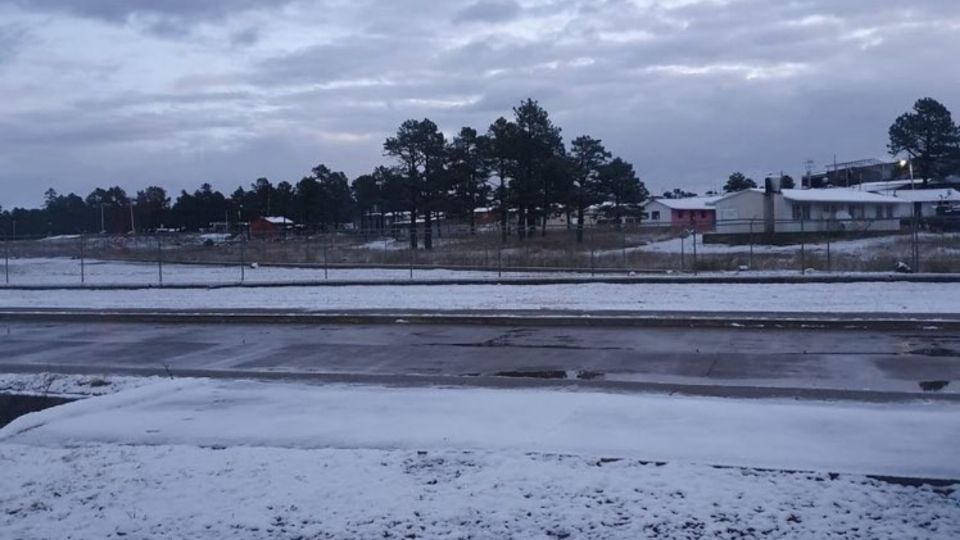 Nevada en la comunidad del Vergel, Chihuahua. Foto: Twitter @palabrapropia
