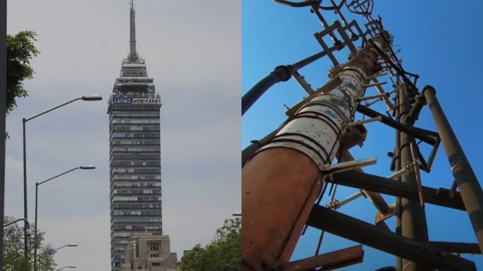 El joven escaló la antena de la Torre Latino sin protección (Foto: Archivo  Cuartoscuro | captura de pantalla)