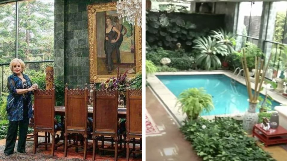 La residencia que tiene Silvia Pinal en la CDMX cuenta con un enorme jardín interior. FOTO: Especial