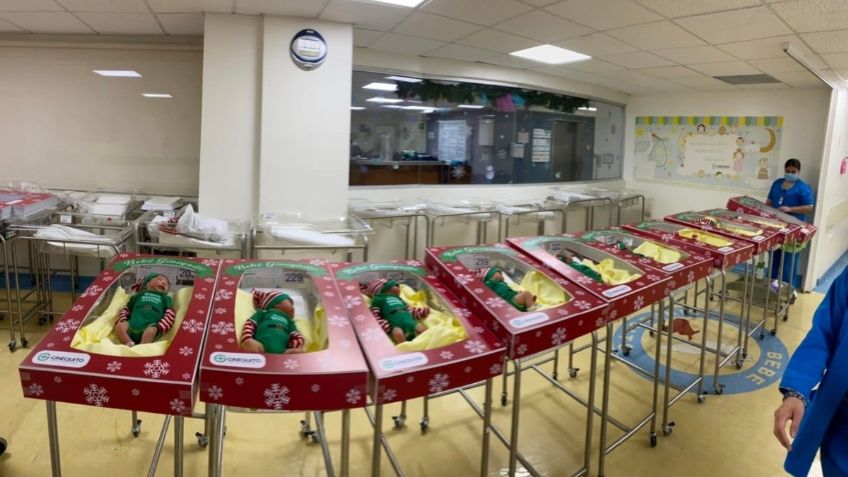 Hospital disfraza de duendes a recién nacidos en víspera de Navidad | FOTO