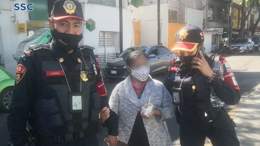 SSC ayuda a mujer con síndrome de down que estaba desorientada en la CDMX