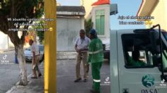 ¡Héroe sin capa! Abuelito da REGALOS a trabajadores del camión de la basura: VIDEO