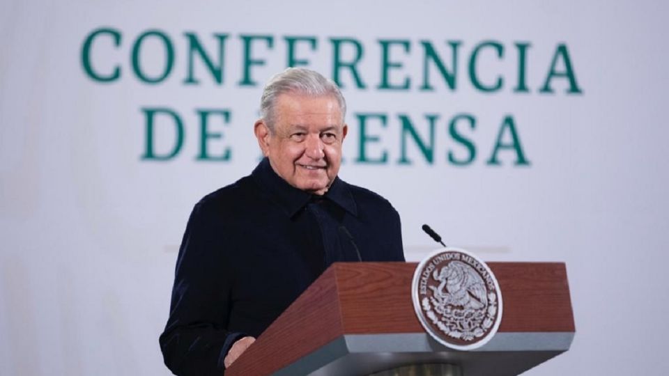 El presidente López Obrador en la Conferencia Mañanera de Palacio Nacional 
FOTO: Presidencia