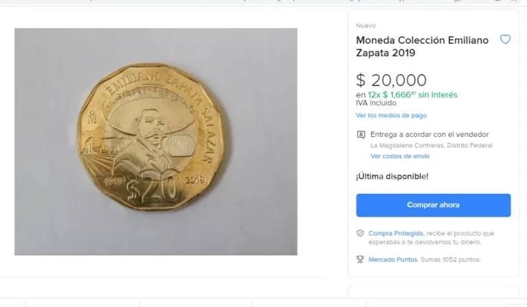 moneda 20 pesos