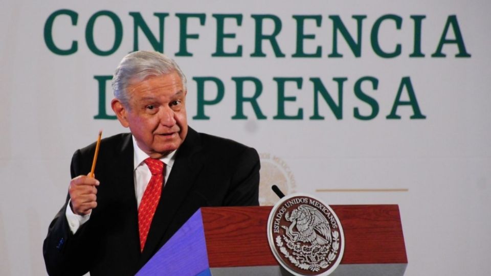 El presidente López Obrador durante su conferencia matutina de este viernes. FOTO: Cuartoscuro