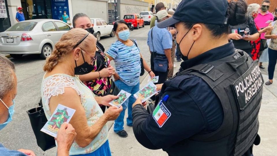 Continúan los recorridos en plazas, zonas bancarias, supermercados y sitios públicos. FOTO: ESPECIAL