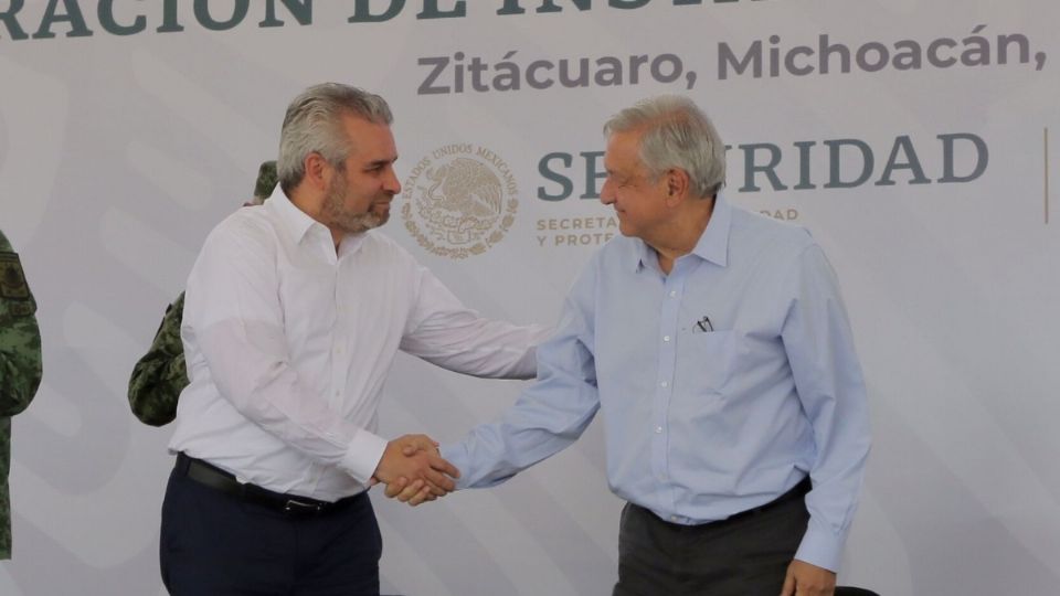 López Obrador y Alfredo Ramírez Bedolla