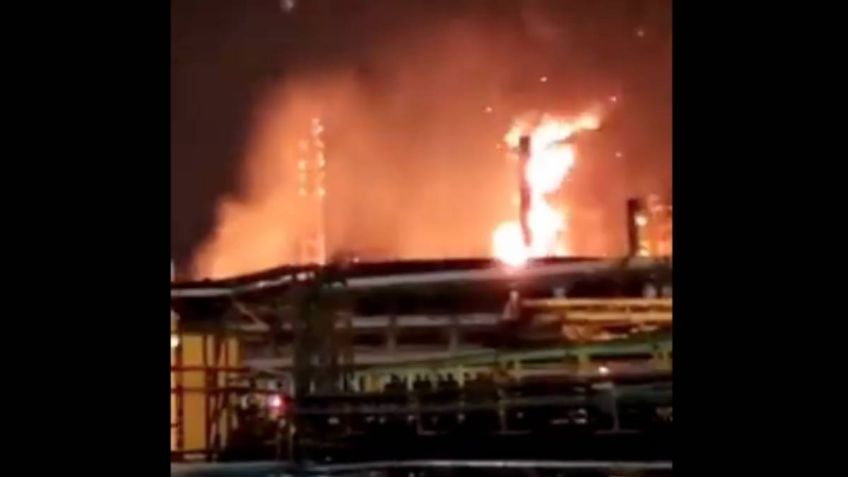 Explota Refinería Lázaro Cárdenas en Minatitlán, Veracruz; PC descarta riesgo para la población