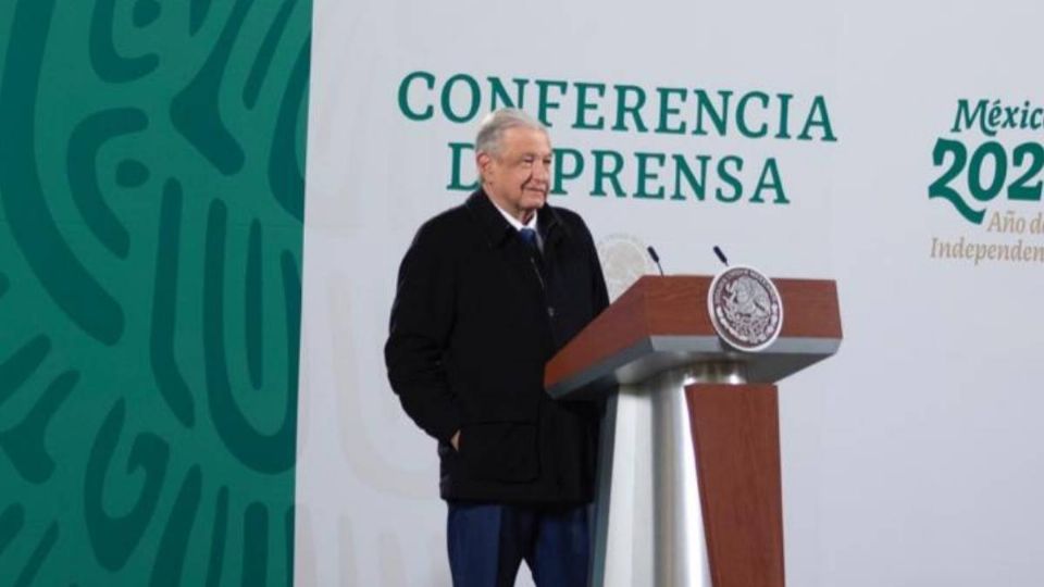 AMLO durante su conferencia de prensa Mañanera. Foto: Presidencia