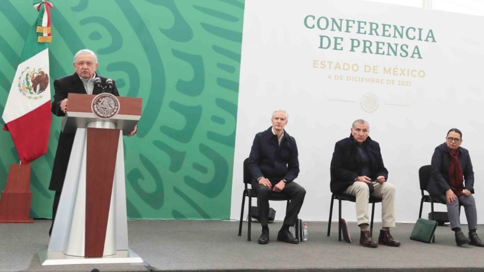 El presidente López Obrador estuvo en el Estado de México, acompañado del gobernador Alfredo del Mazo. Foto: Especial