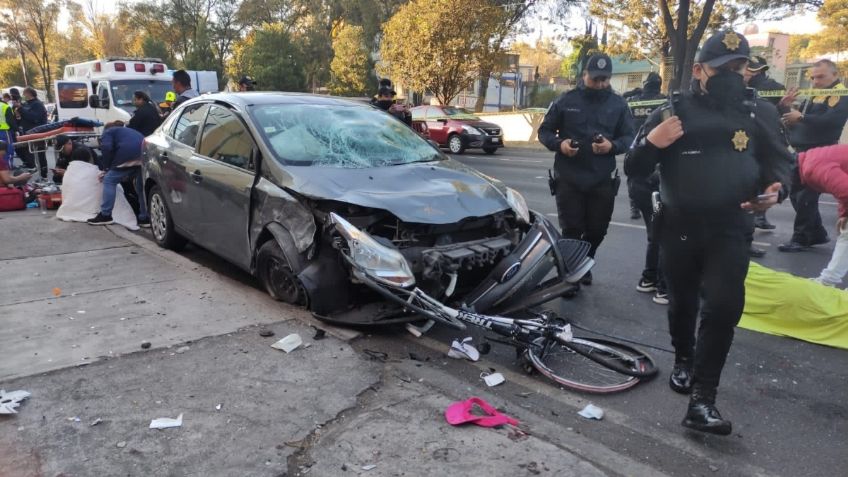 Automovilista atropella alrededor de 10 ciclistas en Tlalpan | VIDEO