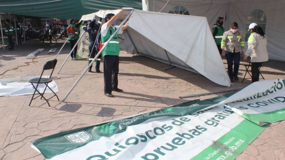 CDMX cierra Macro Kiosco en Iztacalco ante cero contagios de Covid-19 (Foto: Especial)