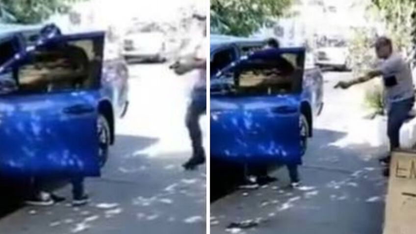 ¡Indignante! Con armas y amenazas roban camioneta a plena luz del día en Guadalajara: VIDEO: