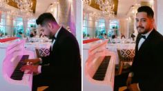 Joven toca “El paso del gigante” versión ELEGANTE en piano de lujoso restaurante | VIDEO