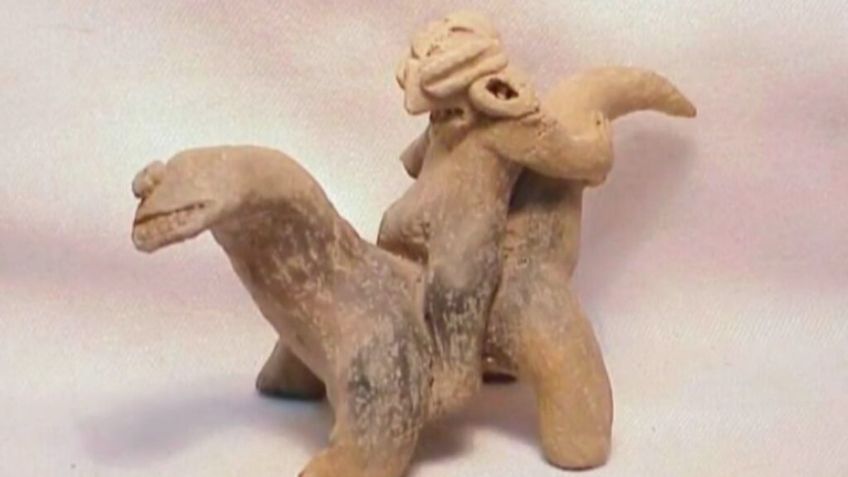 ¿Hombres montados sobre dinosaurios? Conoce la historia del alemán que descubrió estas figuras en Guanajuato