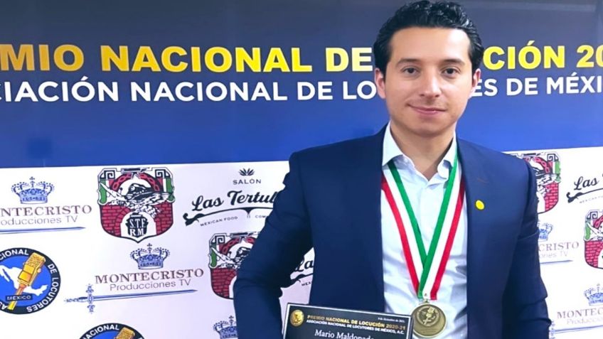 Mario Maldonado recibe Premio Nacional de Locución 2021; agradece el apoyo a sus seguidores