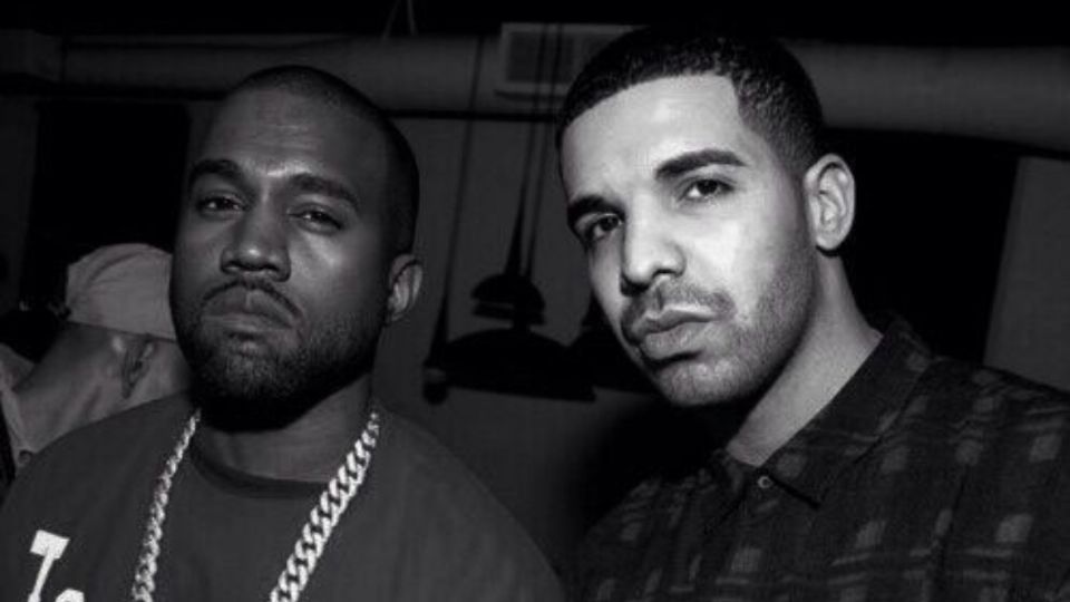 Kanye West regresa a los escenarios junto a Drake. Foto: Especial / TW @hiphopfreakzz
