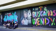 Artistas protestan con murales, tras desaparición de Wendy