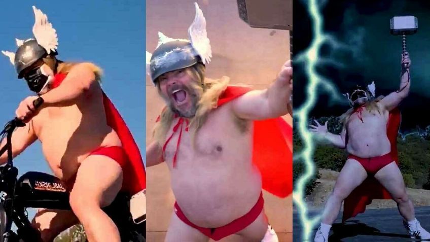 ¡No es broma! Lanzan figura de Jack Black vestido de Thor: FOTO