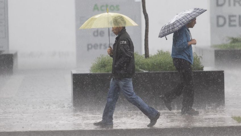 Clima en México: Lluvias fuertes en 7 estados; CDMX con mínima de 6 y máxima de 23 grados