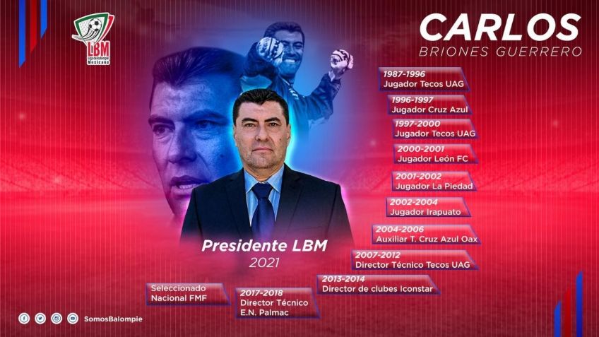 Carlos Briones, nuevo presidente de la Liga de Balompié Mexicano