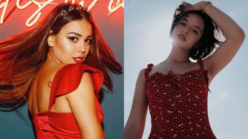 Ángela Aguilar y Danna Paola te muestran cómo encender la pasión con un look rojo para San Valentín