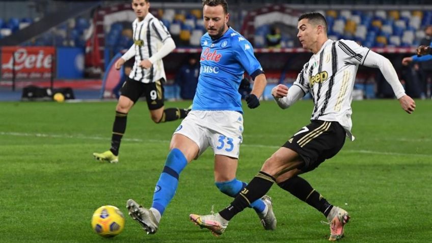 Con uñas y dientes, Napoli venció 1-0 a la Juventus en la Serie A