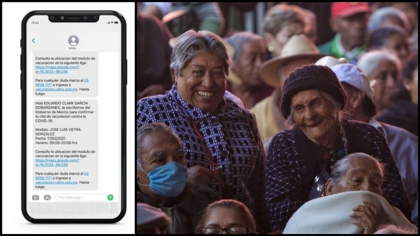 Hoy a partir de las 12:00 horas deben llegar SMS para vacunación de adultos mayores