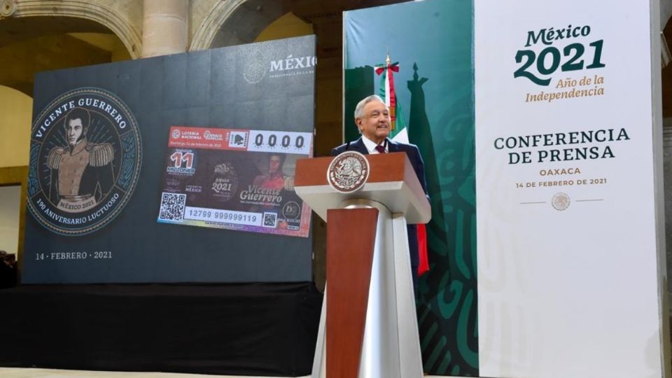 El presidente López Obrador desde Oaxaca. Foto: Presidencia