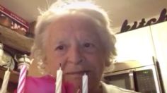 VIDEO VIRAL: Abuelita en aislamiento se canta y aplaude para celebrar su cumpleaños 88 sola