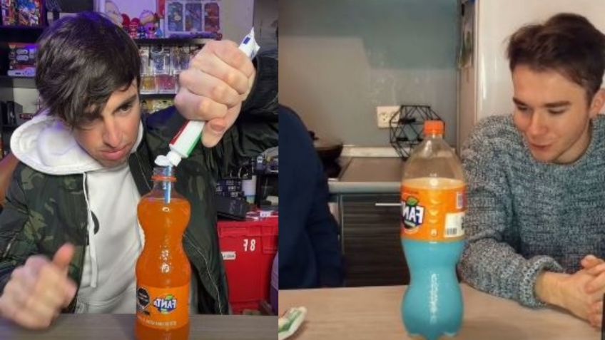 ¿Por qué la fanta se vuelve verde cuando le echas pasta dental?: VIDEO VIRAL TIKTOK