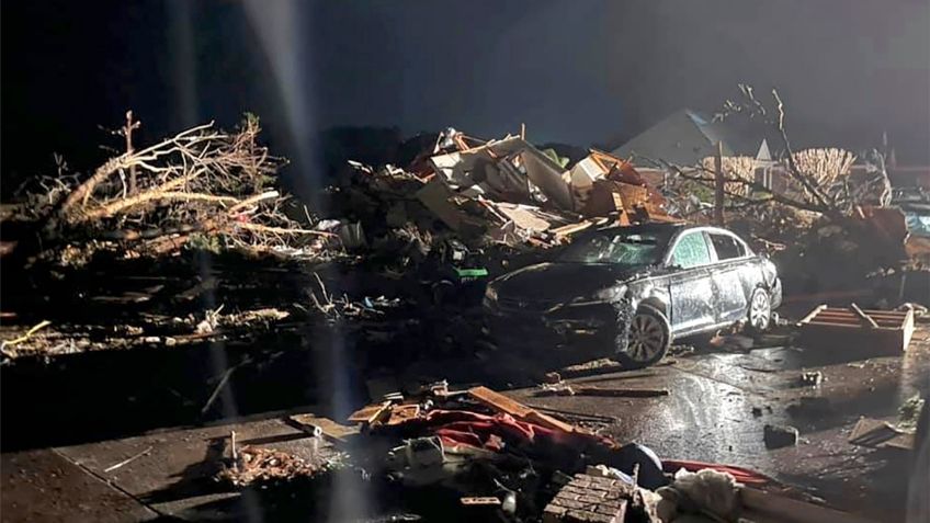 ¡De Terror! La naturaleza AZOTA Estados Unidos, violento tornado deja 3 muertos en Carolina del Norte