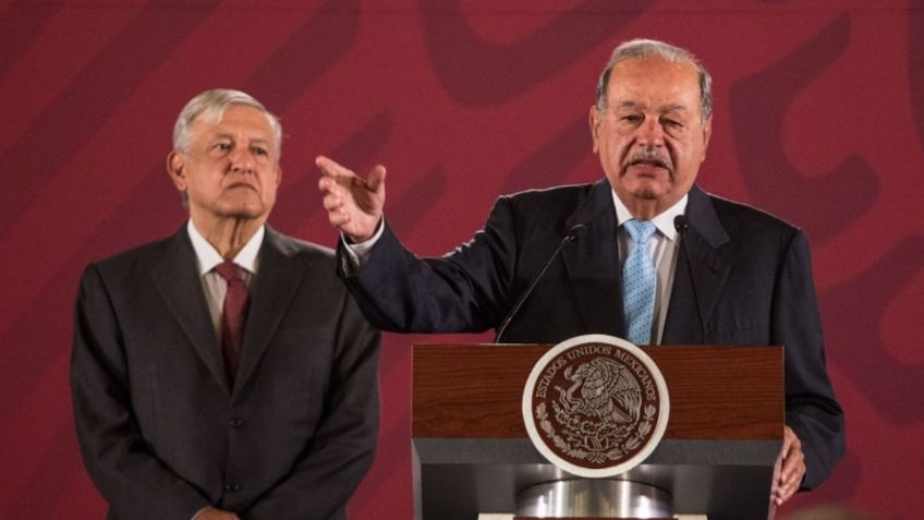 AMLO responde a Slim por críticas a militarización; descarta compra de Telmex